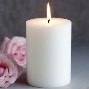 klassieke kaars wit